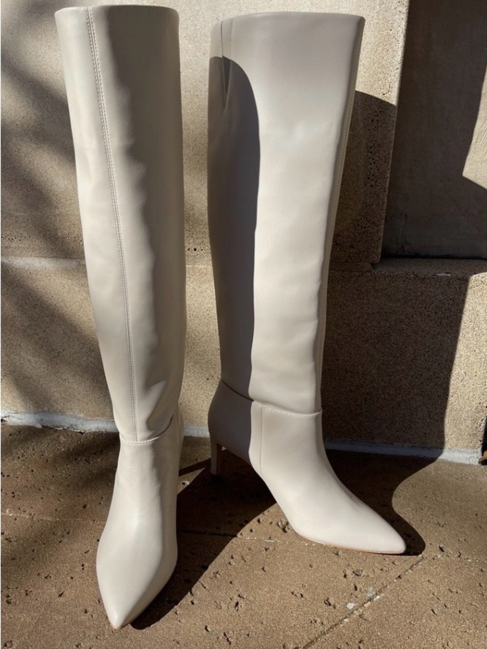 BCBGeneration Women's Marlo Slouch To The Knee Boot BIANCA White